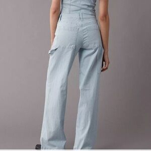 AE Stretch Super High-Waisted Baggy Wide-Leg Jean- size 18